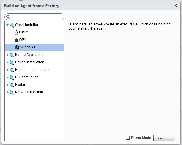 Selection of infection vector
